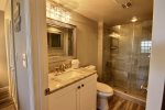 Master ensuite with a large walk-in shower
